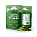 Brewnova Ceremonial Grade Matcha Powder - Japan Organic Shade-Grown Stone-Milled First Harvest Unsweetened Gluten-Free Vegan Green Tea for Matcha Latte, Teas & Recipes, 3.53oz Double-Seal Pack(100g)