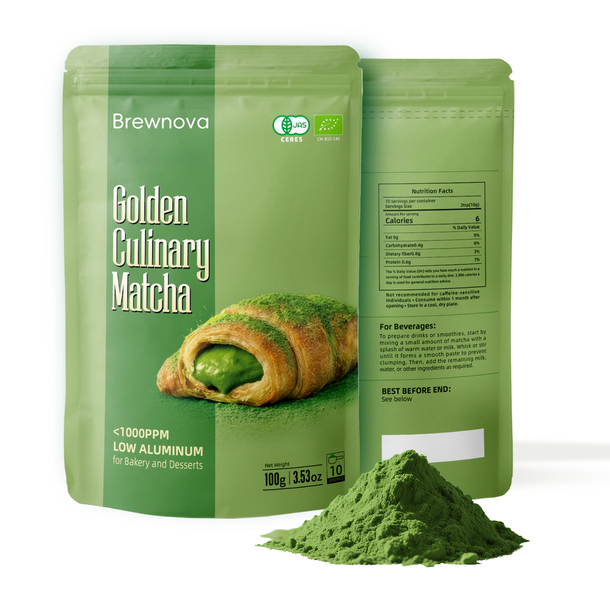 Low Aluminum Golden Culinary Matcha 100g